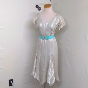 Valentino Roma Silk Champagne Dress